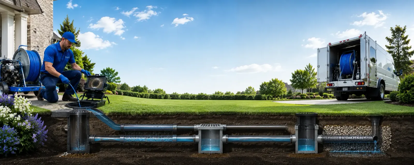 Outdoor drain cleaning information for New Hope, KY